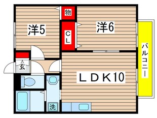 サンハイツMの物件間取画像